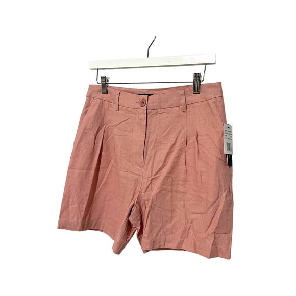 Violets & Roses Stitch Fix Linen Blend Shorts Rose Pink Color Women's Size 6/28 - Picture 1 of 12